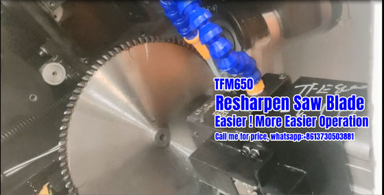 TFM650 CNC Круговая Tct Машина для шлифовки лезвия пилы для реаширования
